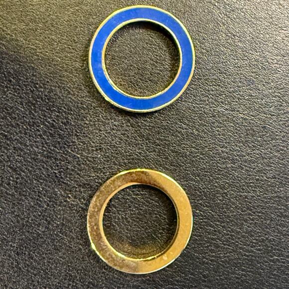 ✨ Jenny Bird‎ Stackable Enamel & Gold Rings ✨ - Picture 5 of 5